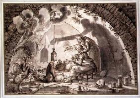 A Witch's Kitchen c.1600  &