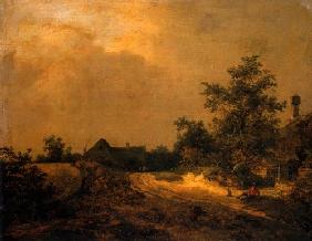 Bauernhäuser in den Dünen 1647