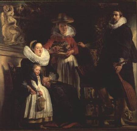 The Artist and His Family in a Garden von Jacob Jordaens