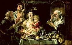 As the Old Sing, so the Young Pipe von Jacob Jordaens