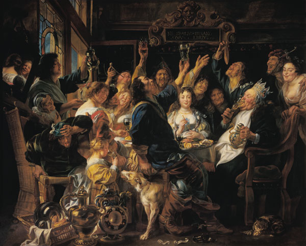 Das Fest des Bohnenkönigs von Jacob Jordaens