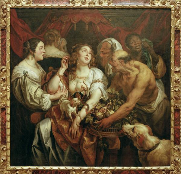 Death of Cleopatra / Jordaens / 1653 von Jacob Jordaens