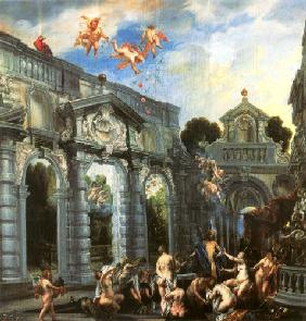 Nymphen am Brunnen der Liebe um 1620