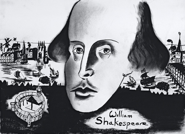 William Shakespeare (1564-1616) von Jacob  Sutton