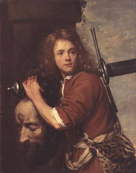 David Bearing the Head of Goliath von Jacob van Oost
