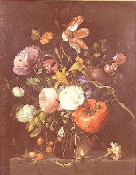 Flowers in a Glass Vase c.1670