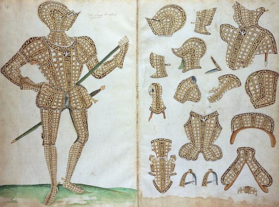 Suit of Armour for Sir Henry Lee, from ''An Elizabethan Armourer''s Album'' von Jacobe Halder