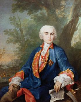 Porträt Carlo Broschi, genannt Farinelli 1752