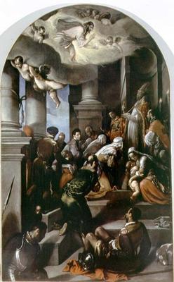 St. Eleutherius Blesses the Devout (altarpiece) 19th