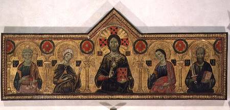 The Redeemer, Virgin and Saints von Jacopo di Meliore