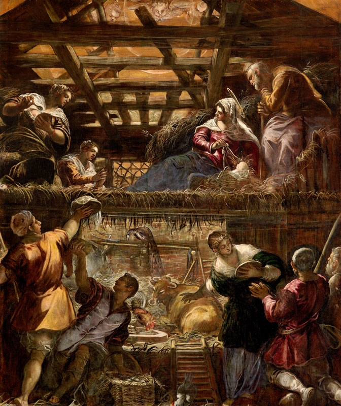 Birth of Christ c.1576/81 von Jacopo Robusti Tintoretto