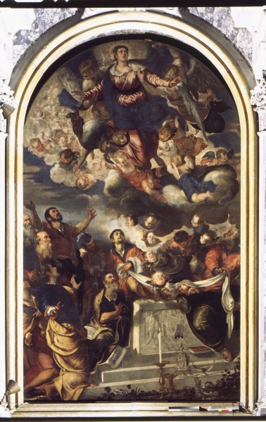 Assumption of Mary / Tintoretto / c.1555 von Jacopo Robusti Tintoretto