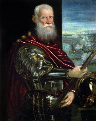 Portrait of Sebastiano Vernier (d.1578) Commander-in-Chief of the Venetian forces in the war against von Jacopo Robusti Tintoretto