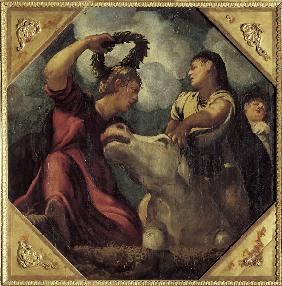 J.Tintoretto / Rape of Europa / c.1541