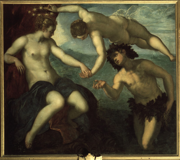 Tintoretto / Bacchus and Ariadne / 1576 von Jacopo Robusti Tintoretto