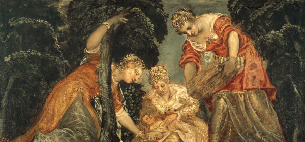 Tintoretto / Finding of Moses von Jacopo Robusti Tintoretto