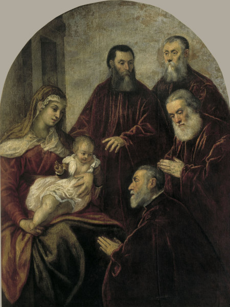 Tintoretto, Madonna mit vier Senatoren von Jacopo Robusti Tintoretto
