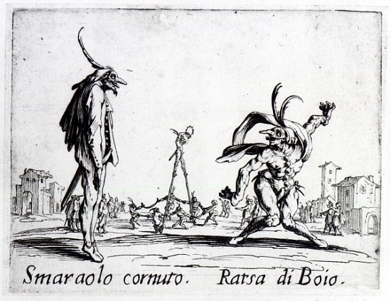 Balli de Sfessania, c.1622 von Jacques Callot