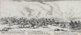 Les Miseres et les Mal-Heurs de la Guerre (Blatt 3): Die Schlacht 1633