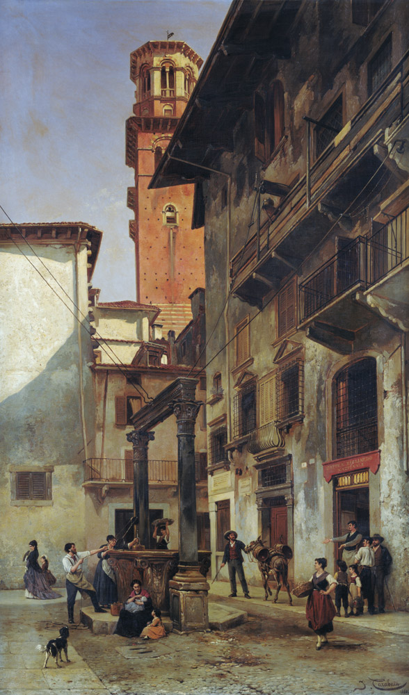 Via Mazzanti, Verona von Jacques François Carabain