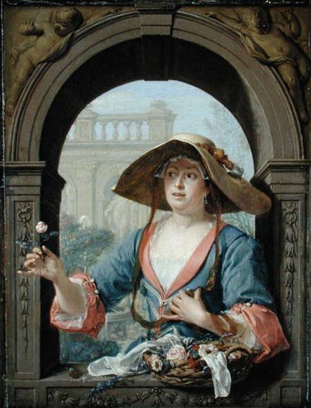 Portrait of the Mistress of the Artist M.C. Cremers von Jacques Ignatius de Roore