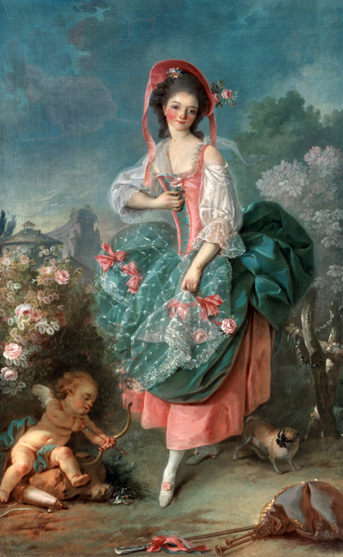 Ballettänzerin Marie-Madeleine Guimard (1743-1816) als Terpsichore von Jacques Louis David