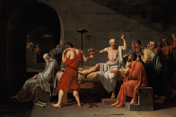 Der Tod des Sokrates von Jacques Louis David