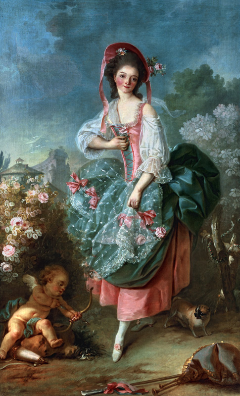 Portrait of Mademoiselle Guimard as Terpsichore von Jacques Louis David
