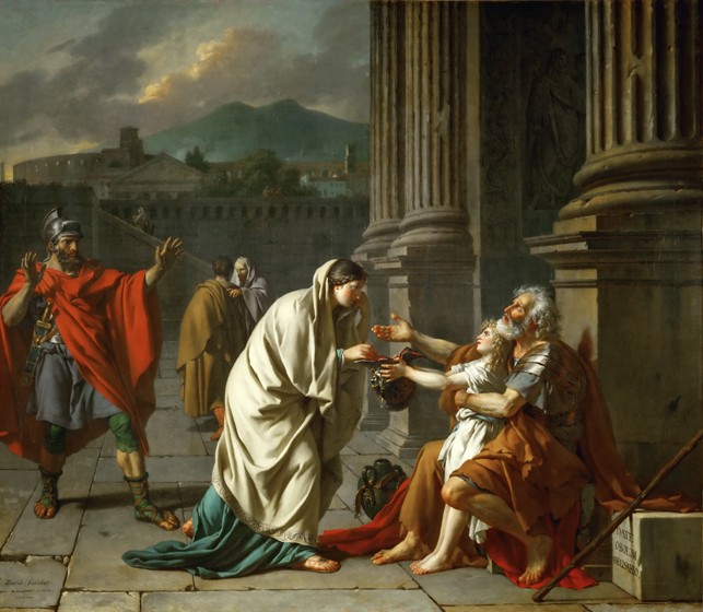 Belisar, um Almosen bittend von Jacques Louis David