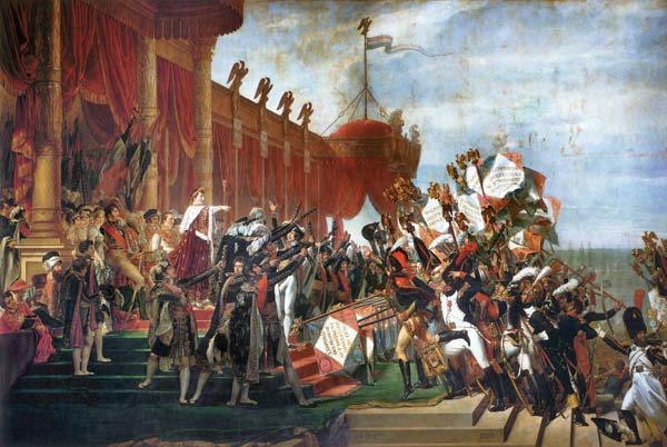 Der Eid der Armee auf den Kaiser nach der Verteilung der Adler von Jacques Louis David