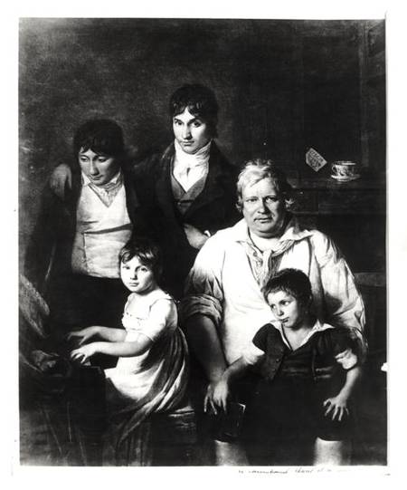 Family Portrait, formerly known as Michel Gerard (1737-1815) member of the Convention, with his Fami von Jacques Louis David