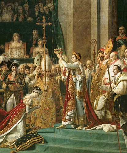 Napoleon krönt Kaiserin Joséphine von Jacques Louis David