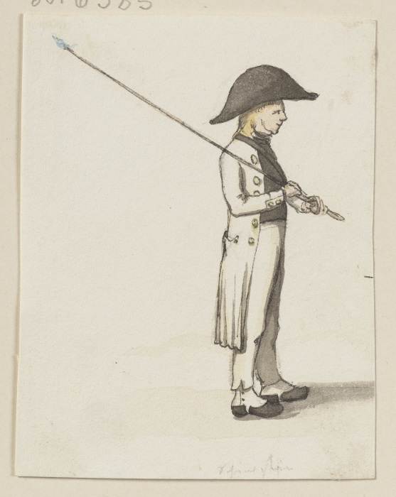 Ein Schäfer mit dreieckigem Hut von Jakob Furchtegott Dielmann