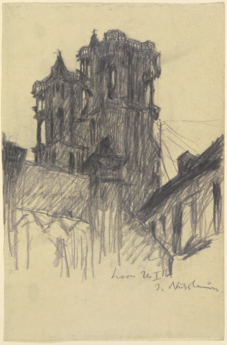 Westtürme der Kathedrale von Laon von Jakob Nussbaum