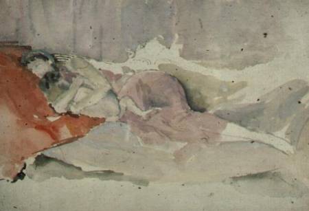 Mother and Child on a Couch von James Abbott McNeill Whistler
