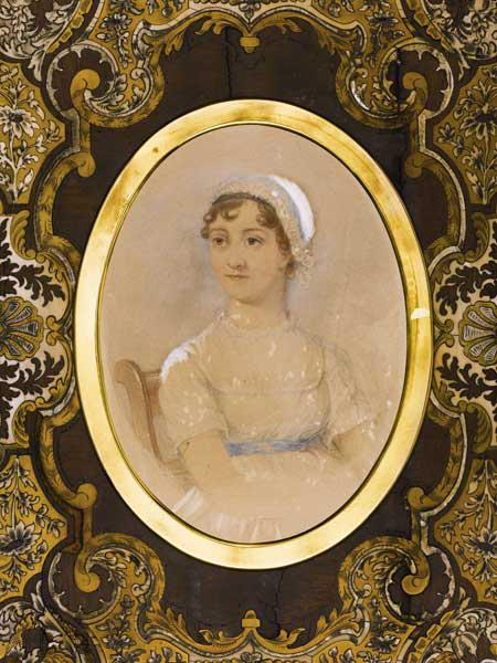 Porträt von Jane Austen (1775-1817) 1869
