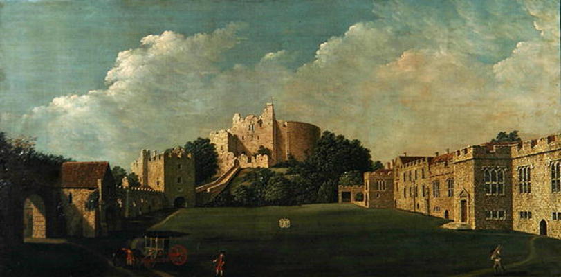 Arundel Castle Keep and Quadrangle, c.1770 (oil on canvas) von James Canter