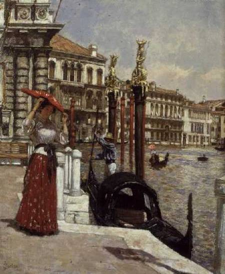 On the Grand Canal, Venice von James Charles