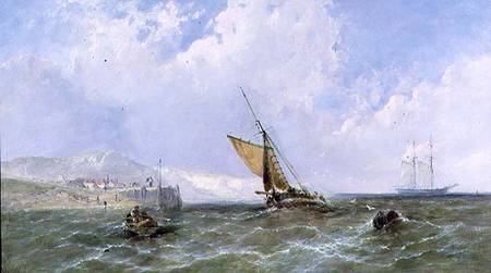 Shipping off a Coastline von James Edwin Meadows