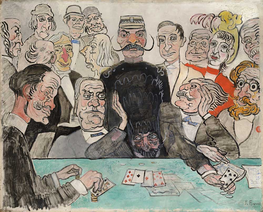 Die Spieler; Les Joueurs, 1902 von James Ensor
