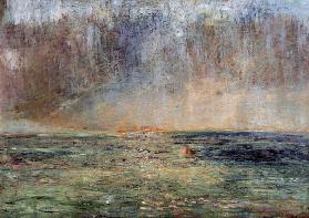 Großer Seestück (Sonnenuntergang), 1885, von James Ensor (1860-1949), Belgien, 19. Jahrhundert