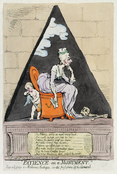 Patience on a Monument von James Gillray