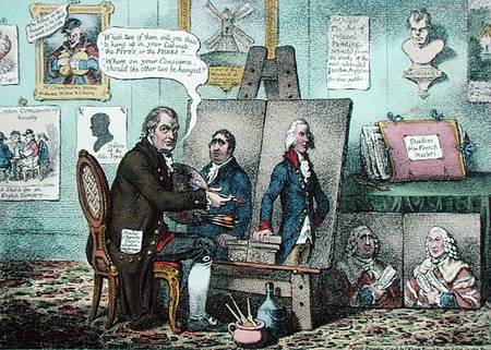 Two Pairs of Portraits, Presented to all the Unbiased Electors of Great Britain, by John Horne Tooke von James Gillray