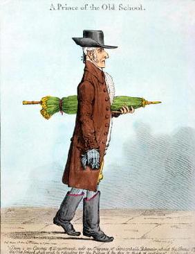 A Prince of the Old School, published by Hannah Humphrey in 1800 (hand-coloured etching) 19th