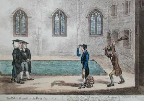 Plate 3 from 'The Rake's Progress at University' published