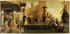 Die Abfahrt des verlorenen Kindes von Venedig 1863