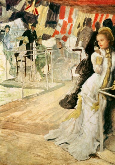 Study for 'The Ball on Shipboard' von James Jacques Tissot