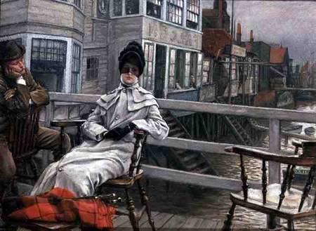 Waiting for the Ferry von James Jacques Tissot