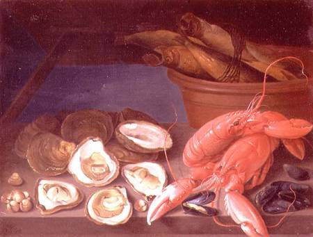 Still Life of Lobsters von James Sillett