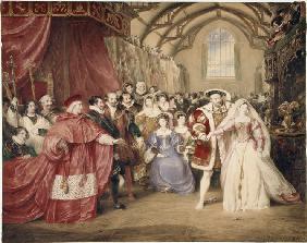 Das Bankett von Heinrich VIII. im York Place 1832